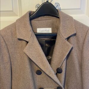 Calvin Klein Tan Wool Coat